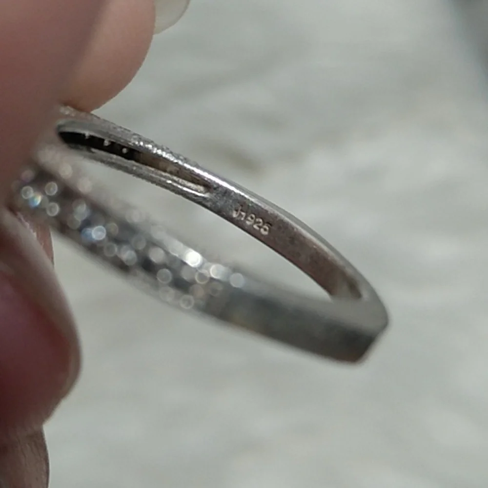 FINAL SALE! Stunning Sterling Silver 925 Cz Ring ๐ Size 7 - Picture 8 of 14